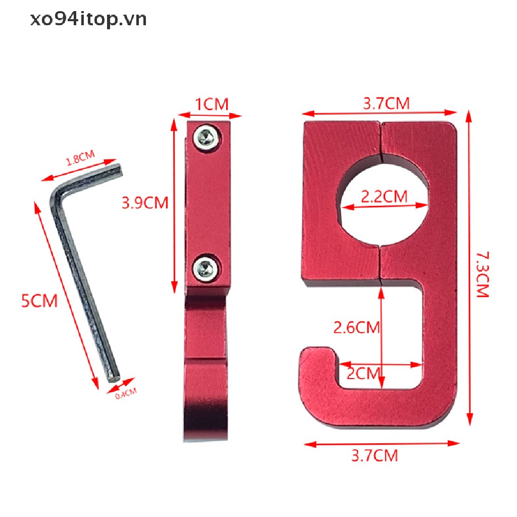 Móc Treo Đồ Đa Năng Gắn Tay Lái Xe Mô Tô Loại 69 Bằng Hợp Kim Nhôm