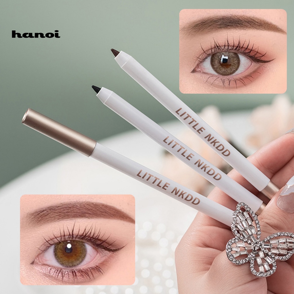 Bút Kẻ Mắt Dạng Gel Màu Đen Nhanh Lên Màu Phong Cách Cổ Điển Kèm Đồ Chuốt Tiện Lợi