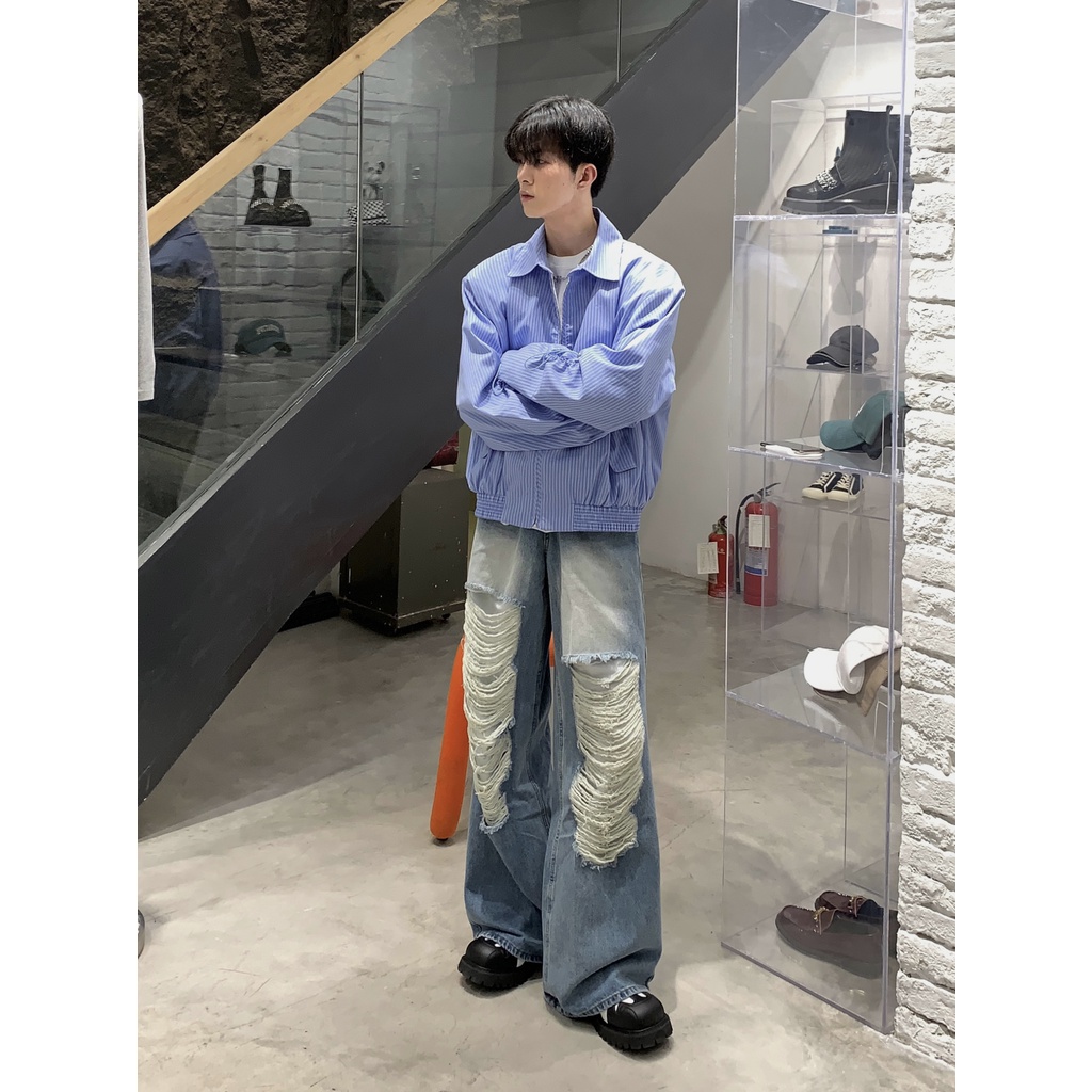 Áo Khoác Sơ Mi Tay Dài Kẻ Sọc Kiểu Retro Đường Phố Thời Trang Mùa Đông Cho Các Cặp Đôi