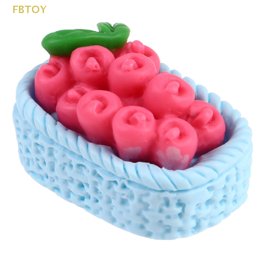 Bộ 5 Giỏ Trái Cây Mini Tỉ Lệ 1: 12 Trang Trí Nhà Búp Bê