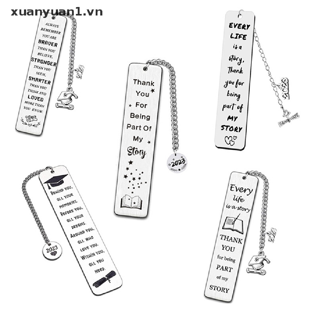 Bookmark Chất Liệu Thép Không Gỉ 2023 Phối Tua Rua Dài Độc Đáo