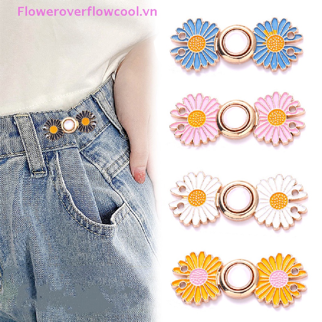 Bộ 5 Khóa Kim Loại Cố Định Quần Váy Jean Điều Chỉnh Được