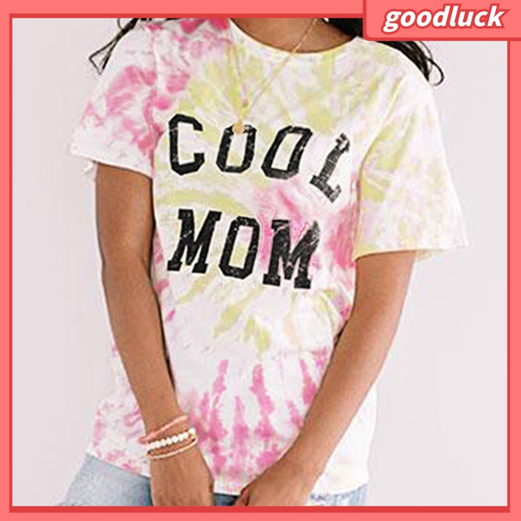 Áo Thun Tay Ngắn In Chữ Thân Thiện Với Da Thời Trang Mùa Hè Cho Nữ