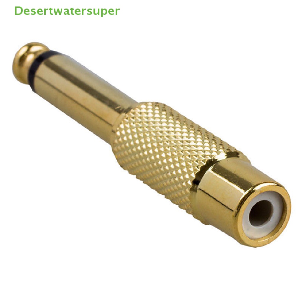 Set 2 Dây Cáp Chuyển Đổi Âm Thanh 6.35mm 1 / 4 &quot;Mono Male Sang RCA Female