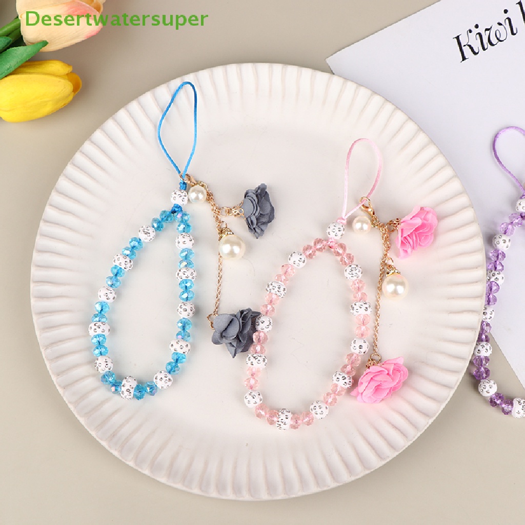 Dây Đeo Điện Thoại / Chìa Khóa / Vòng Tay Chuỗi Hạt Chống Thất Lạc Hình Hoa Xinh Xắn
