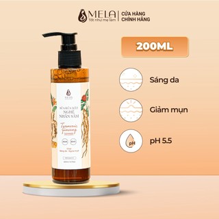 Sữa Rửa Mặt Nghệ Nhân Sâm Cho Da Dầu Mụn Sáng Da Tẩy Tế Bào Chết 200ml - vanphong8813