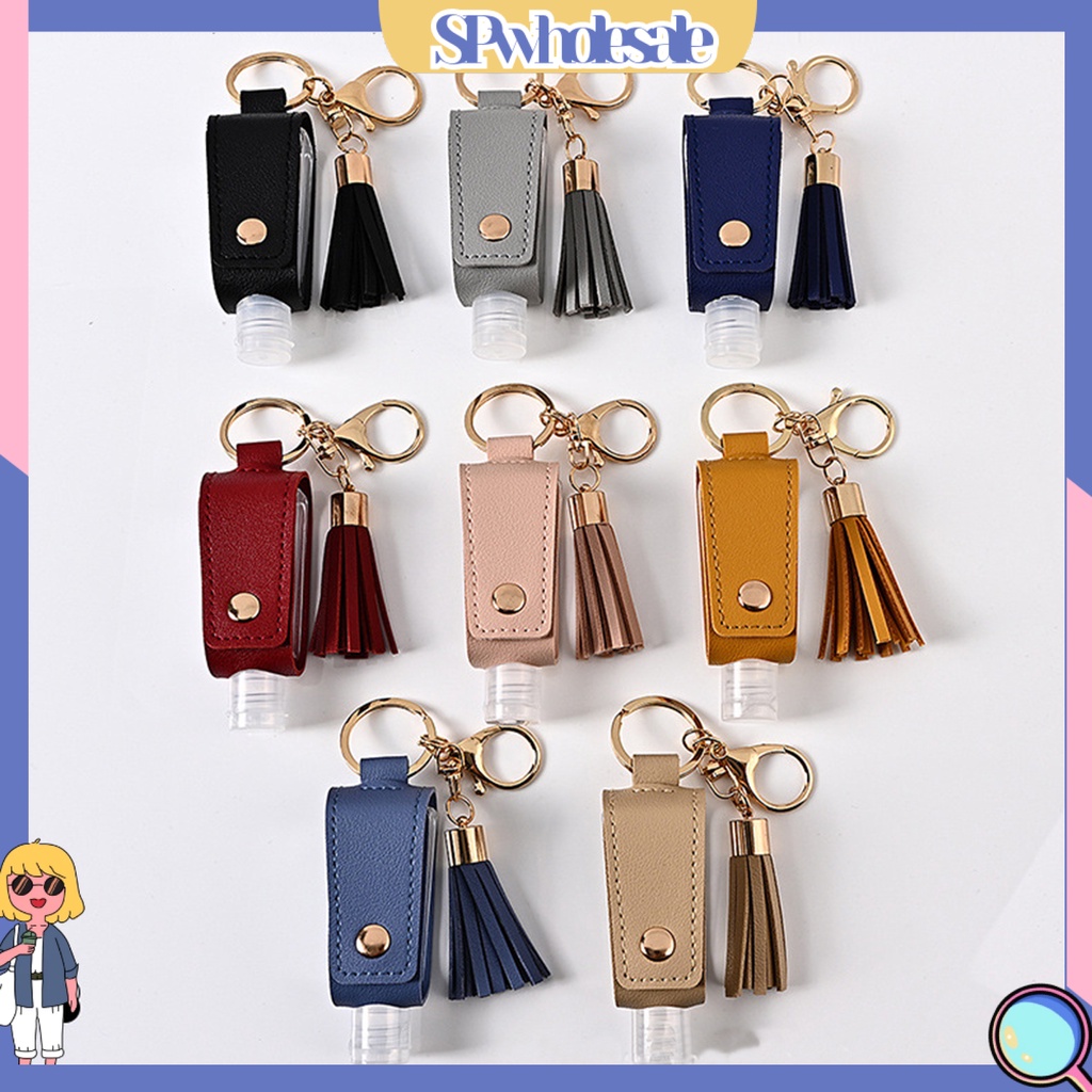 <SPwholesale> Móc Khóa Chai Nước Rửa Tay Rỗng Cỡ Nhỏ Bằng Thép Không Gỉ Có Thể Tái Sử Dụng