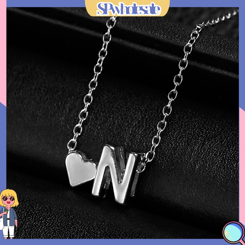 <SPwholesale> Vòng cổ Mặt Chữ Bằng Hợp Kim Không Gỉ Cho Cặp Đôi