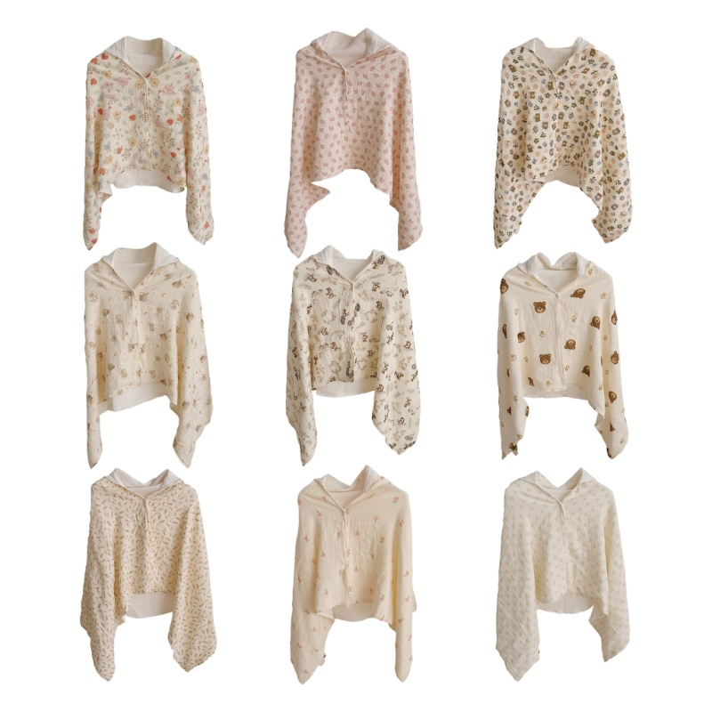 Khăn Tắm Cotton 4 Lớp Thấm Hút Mồ Hôi Siêu Mềm Mại Cho Bé Sơ Sinh