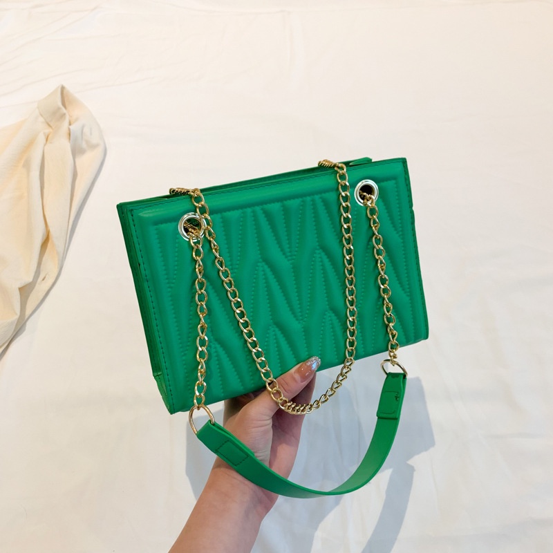 Túi Tote Đeo Vai / Kẹp Nách Cỡ Lớn Phối Dây Xích Thời Trang 2023 Cho Nữ