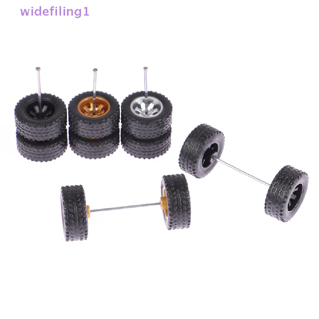 Bánh Xe Cao Su Tỉ Lệ 1 / 64 Kèm Lốp Cao Su Dành Cho Mô Hình Xe Hơi Đồ Chơi