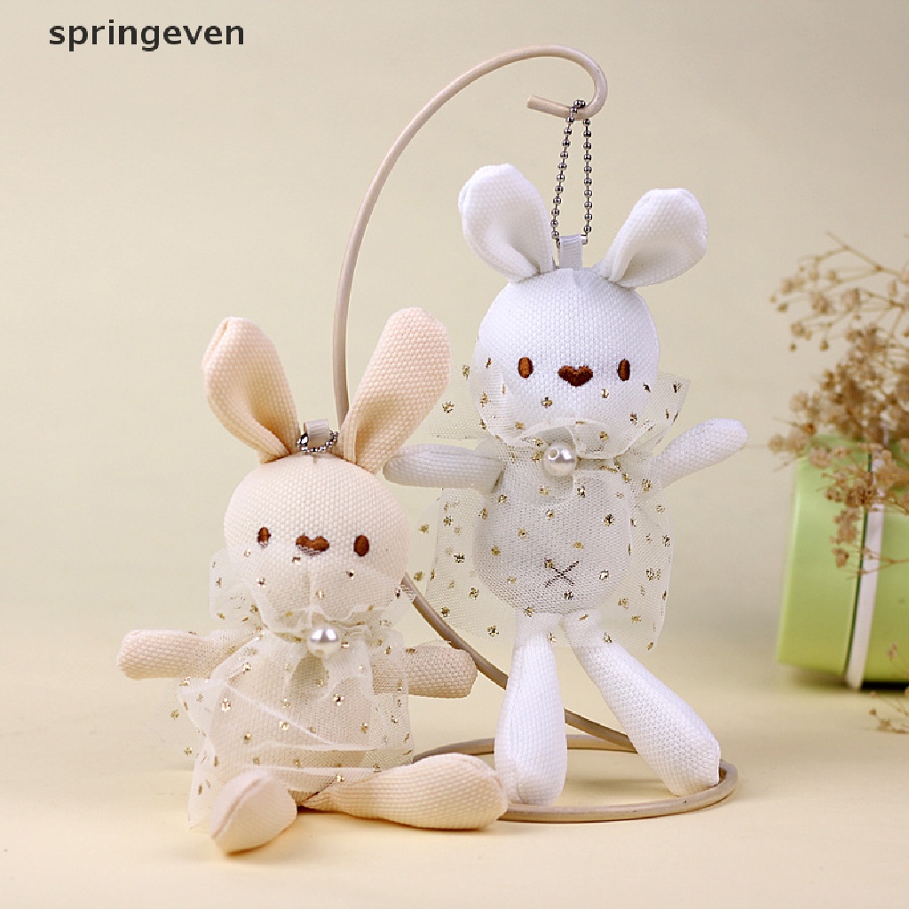 Móc Khóa Thỏ Nhồi Bông Chất Lượng Cao Dễ Thương