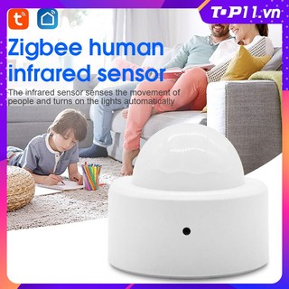 Tuya zigbee3.0 cảm biến chuyển động cơ thể thông minh không dây người máy dò chuyển động pir mini sử dụng với gateway top11.vn