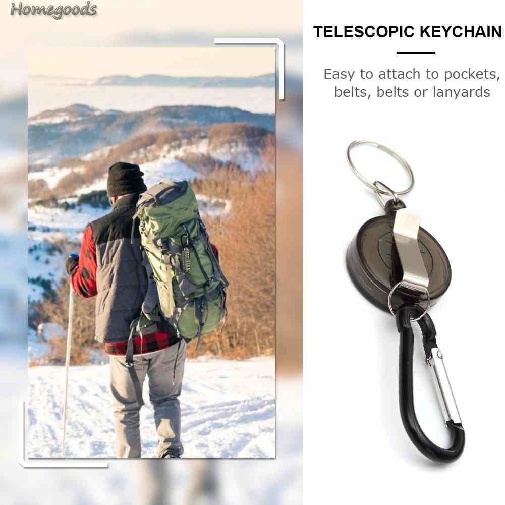Móc Khóa Kim Loại Chống Trộm EDC 2023 Có Thể Thu Gọn
