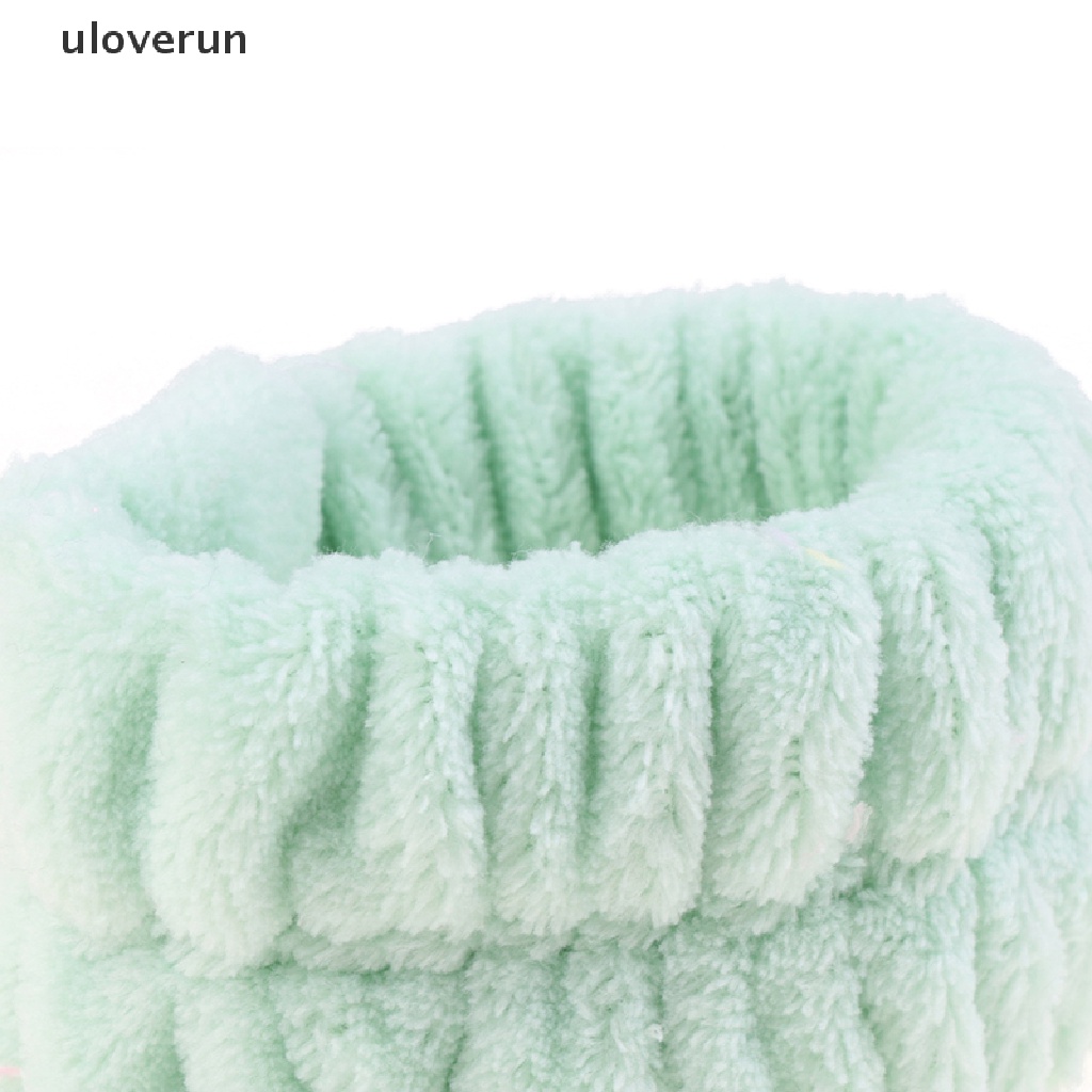 1 Chiếc Băng Đeo Cổ Tay Chạy Bộ Vải Lông Màu Trơn Thấm Hút Tốt