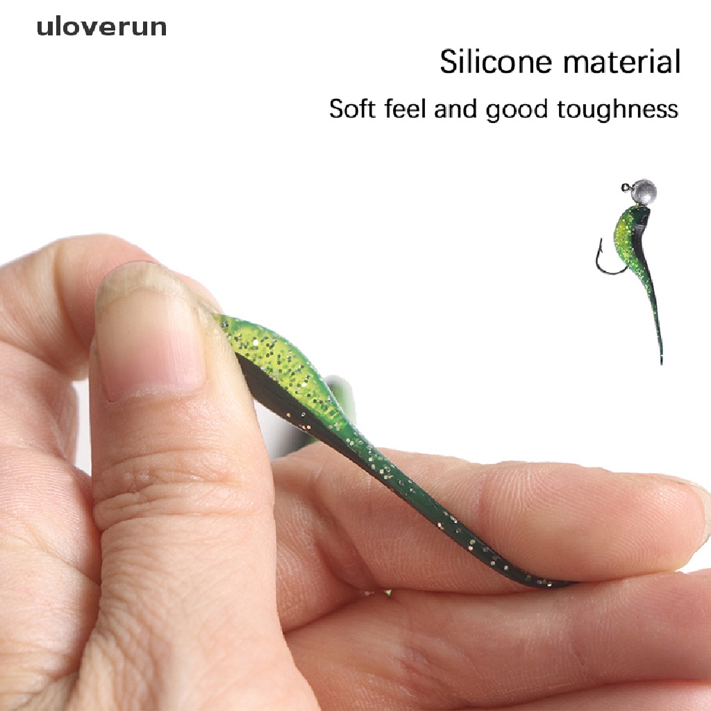 Set 10 Mồi Câu Cá Mini Mềm Mại 0.75g 5cm Tiện Dụng