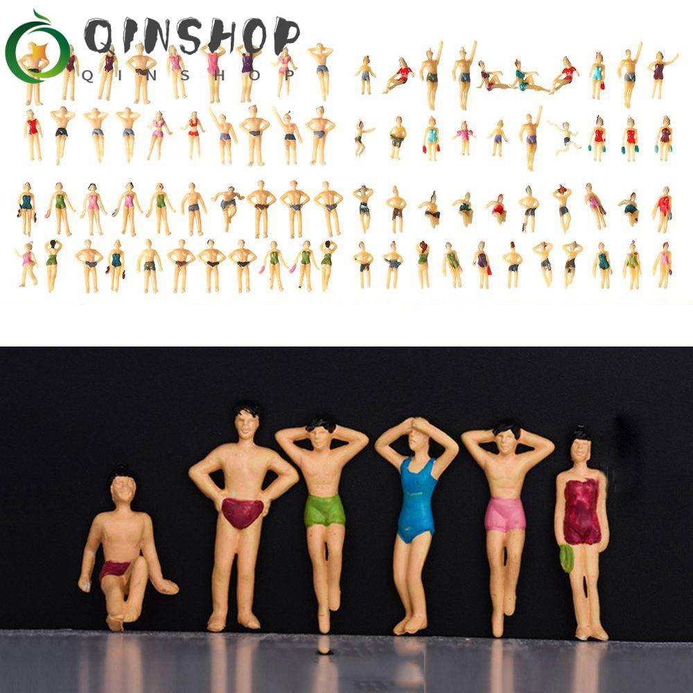 Set 5 Mô Hình Người Bơi Lội Mini Tỉ Lệ 1: 150 / 1: 100 / 1: 75 / 1: 50 Trang Trí Nhà Búp Bê