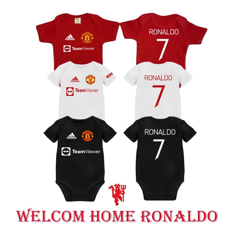 Bộ Áo Liền Quần Em Bé Manchester 7 Ronaldo Qg3D3D