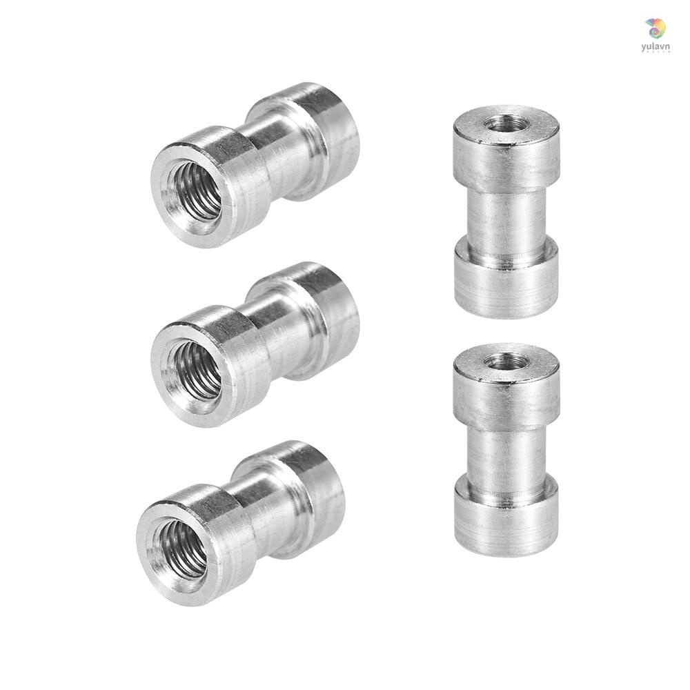 Set 5 Ốc Vít Nối 1 / 4 &quot;- 20 Và 3 / 8&quot; - 16 Female Cho Giá Đỡ Đèn Flash Máy Ảnh