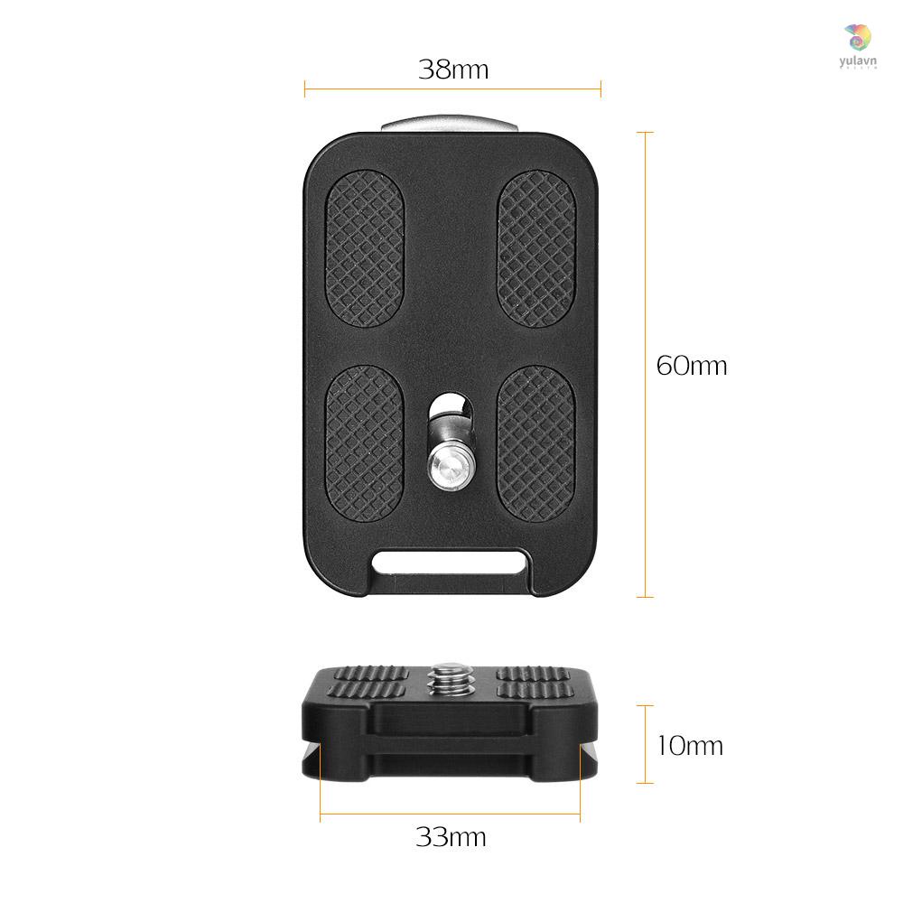 Tấm Tháo Lắp Nhanh Đầu Bi Andoer QR-60 Bằng Hợp Kim Nhôm 1 / 4 &quot;Cho Arca-Swiss