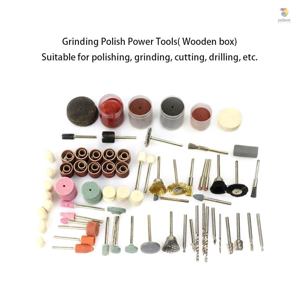 Bộ 242 Mũi Khoan Mài Đánh Bóng Mini Cho Máy Xoay