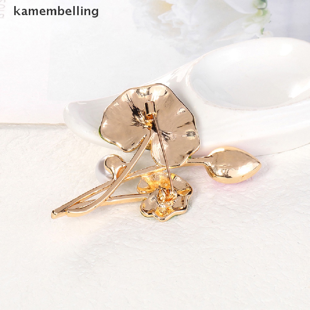 Trâm Cài Áo Hình Hoa Sen Bằng Hợp Kim Phong Cách Vintage Thời Trang