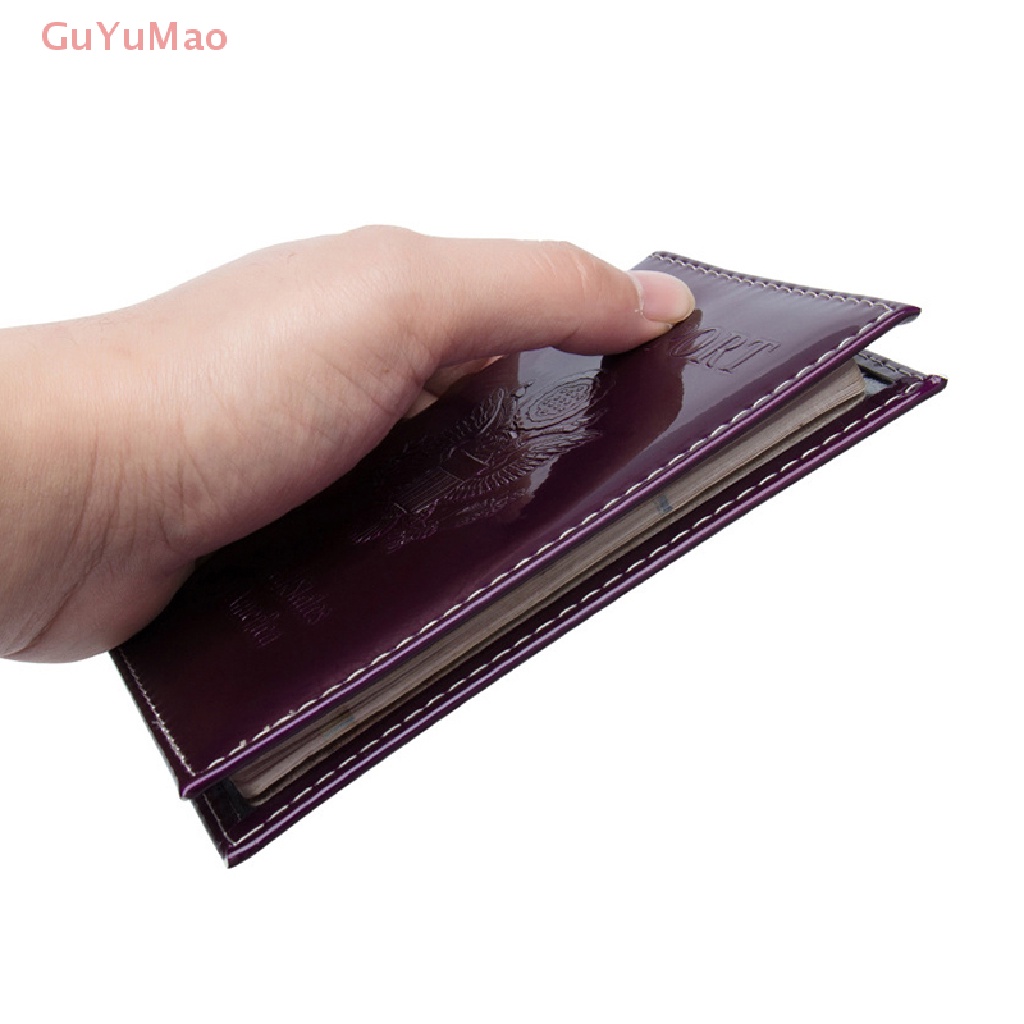 [cxGUYU] Ví Da PU Bóng Đựng Hộ Chiếu Thẻ ID Bảo Vệ Tài Liệu Chống Thấm Nước PRTA