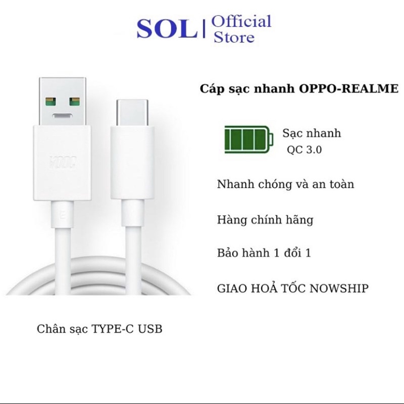 Sạc Oppo, Realme 4A zin, Bộ sạc Vooc, sạc nhanh 20w, đầu type-C, sạc nhanh bảo hành 12 tháng