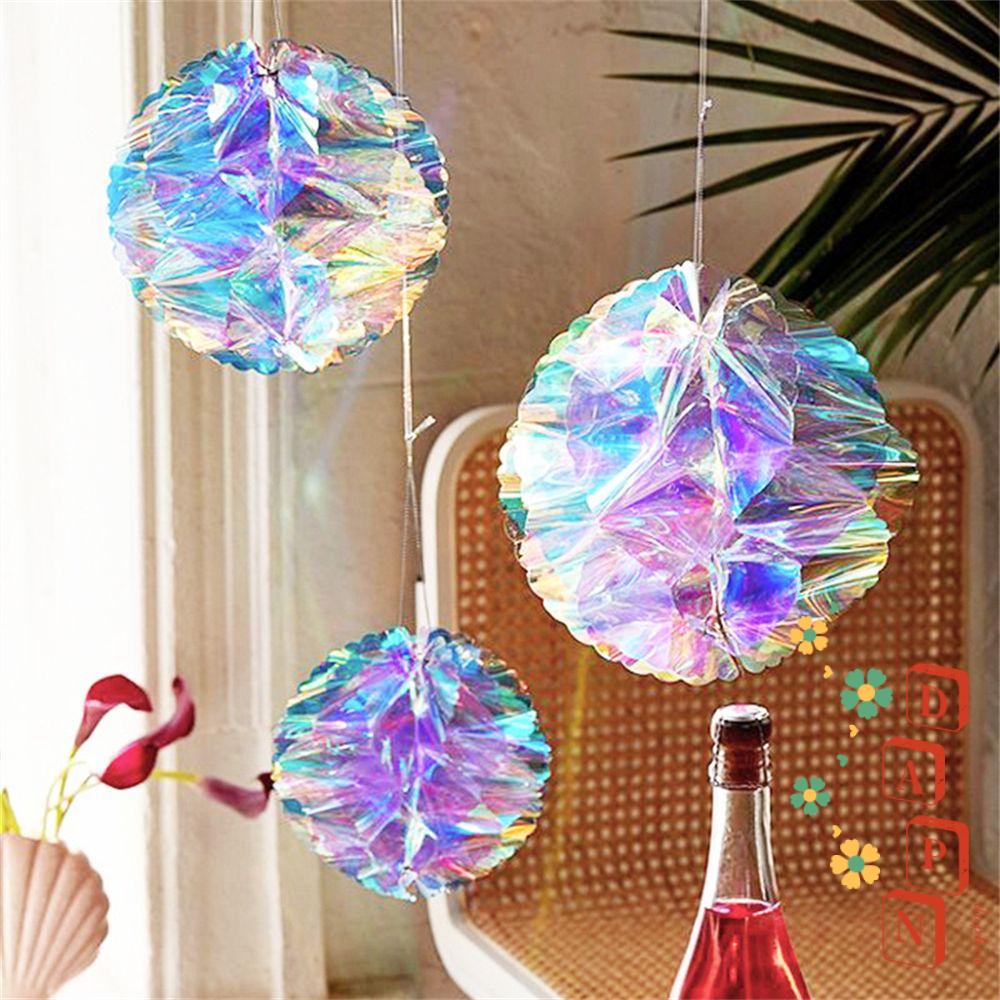 Quả Bóng Tổ Ong Bằng Nhựa Màu Cầu Vồng Trang Trí Tiệc Sinh Nhật