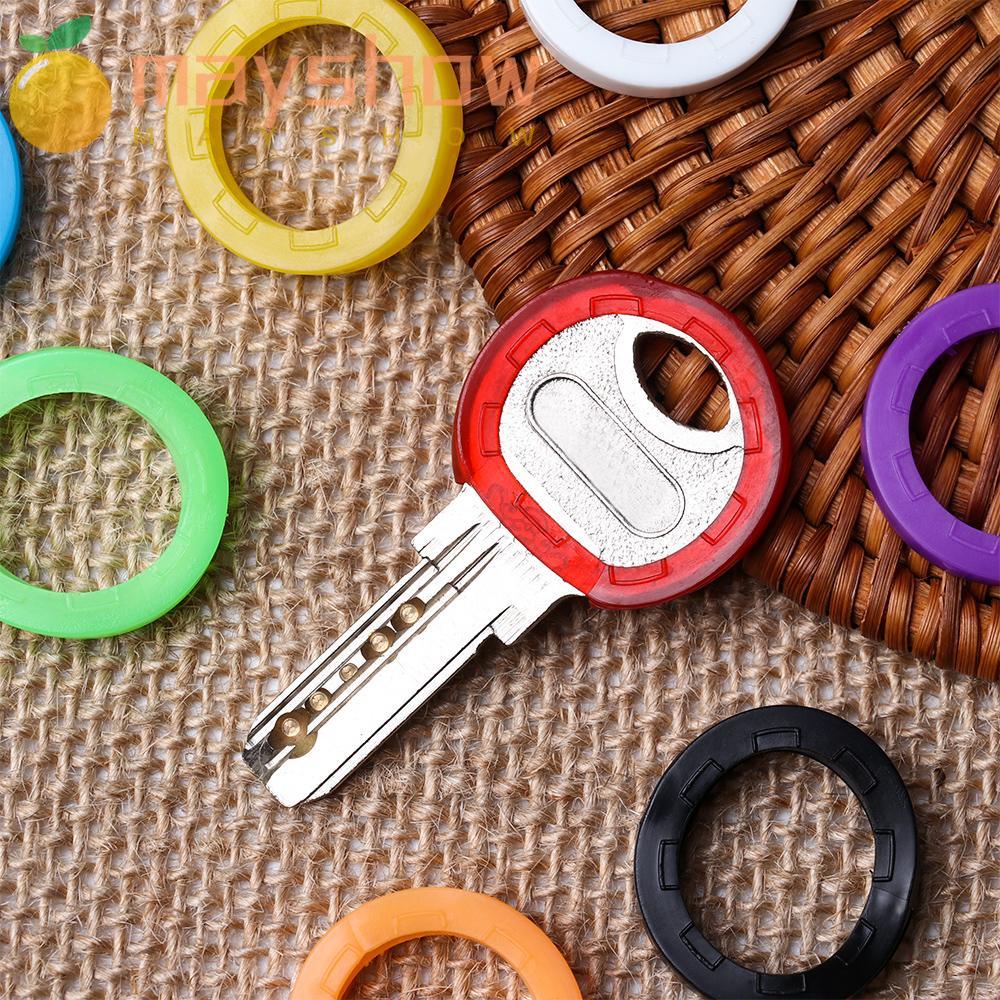 Set 8 Vỏ Bọc Chìa Khóa Co Giãn Màu Sắc Ngẫu Nhiên