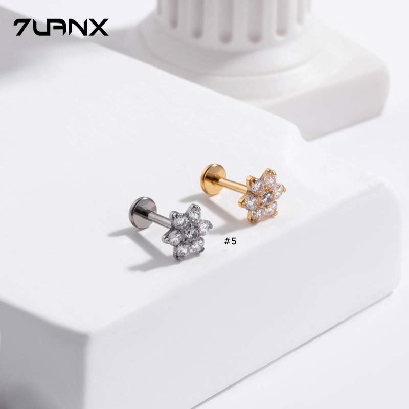 1 Khuyên Xỏ Tai G23 Bằng Thép Titan 16Gauge Không Gây Dị Ứng