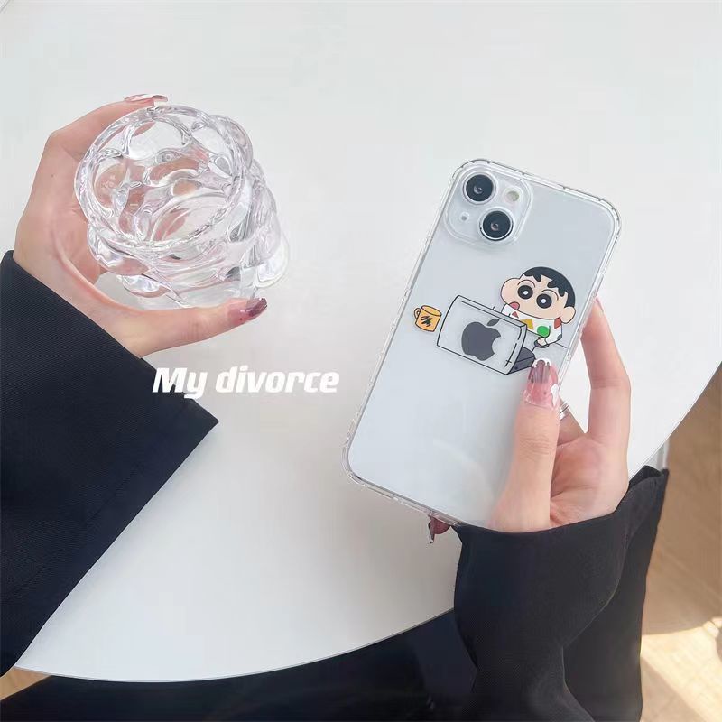 ✅Ốp Điện Thoại In Hình Cậu Bé Bút Chì Shin-Chan Dễ Thương Cho Iphone 14 Promax Xiaobai 14121311Ốp Điện Thoại Trong Suốt / Unsll Chất Lượng Cao