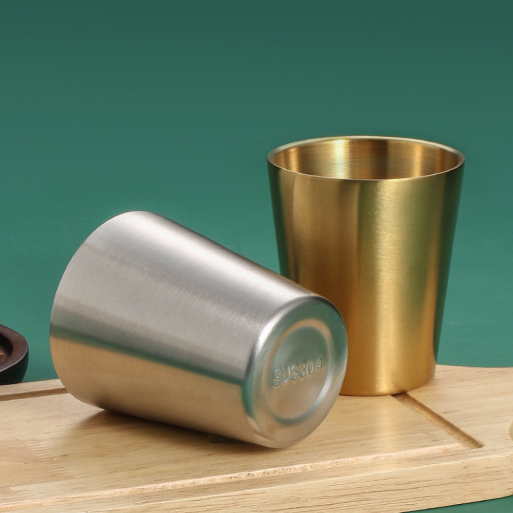 Cốc Uống Bia / Cà Phê Bằng Thép Không Gỉ Hai Lớp Dùng Khi Đi Cắm Trại Ngoài Trời