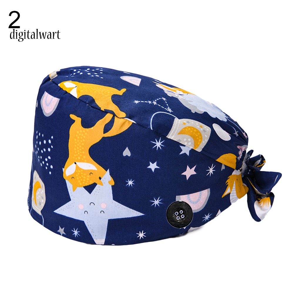 Kỹ Thuật Số| Mũ Hấp Thụ Mồ Hôi Chống Bụi In Hình Cáo Racoon Có Nút Điều Chỉnh Được