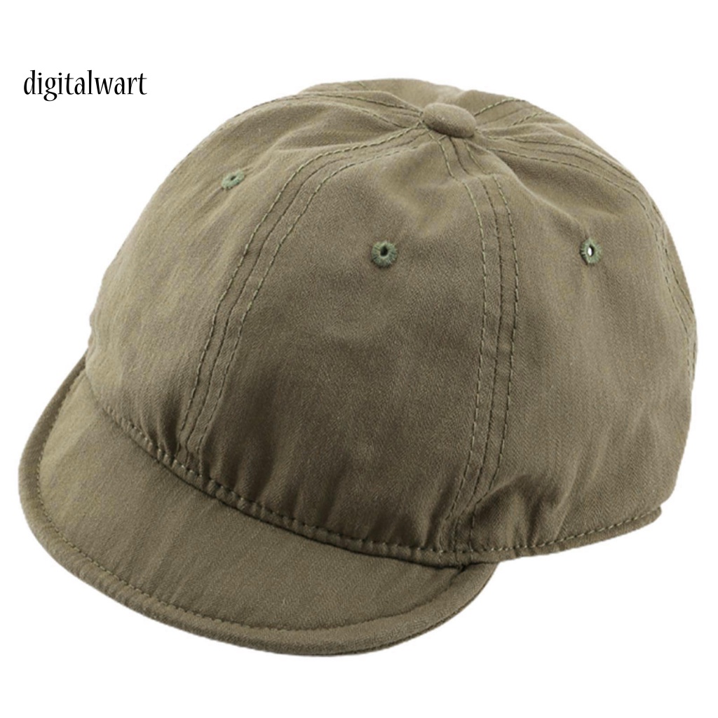 Kỹ Thuật Số| Mũ Lưỡi Trai Màu Sắc Trơn Phong Cách Vintage Dành Cho Nam Và Nữ