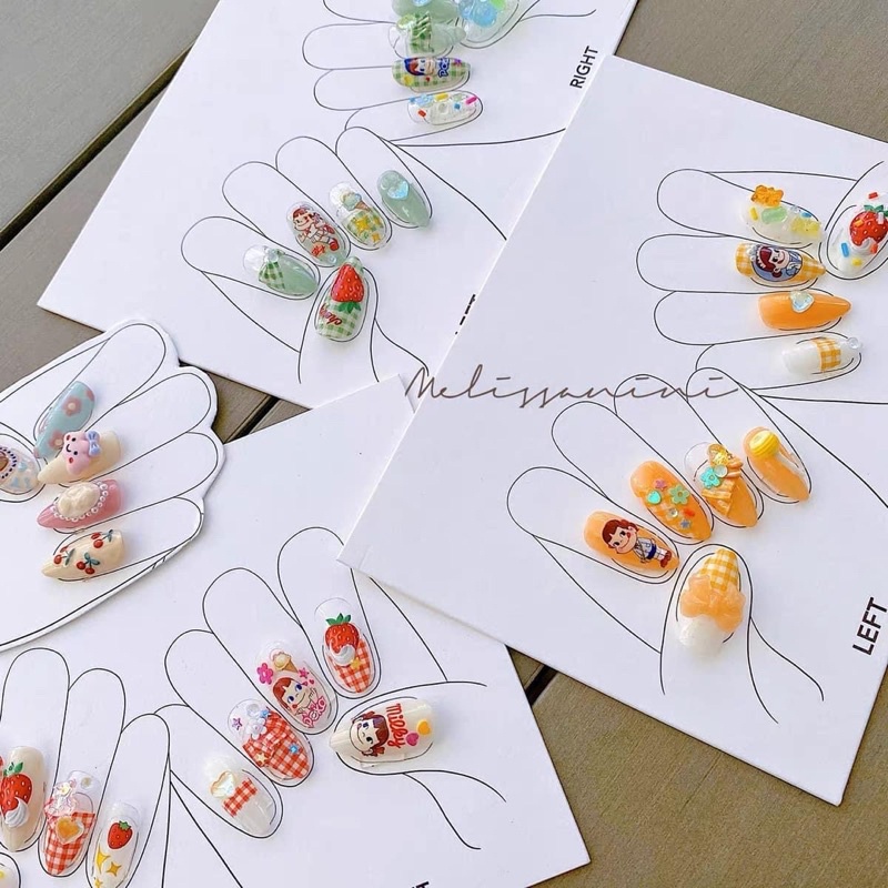 Bìa chụp ảnh mẫu, gắn nail box