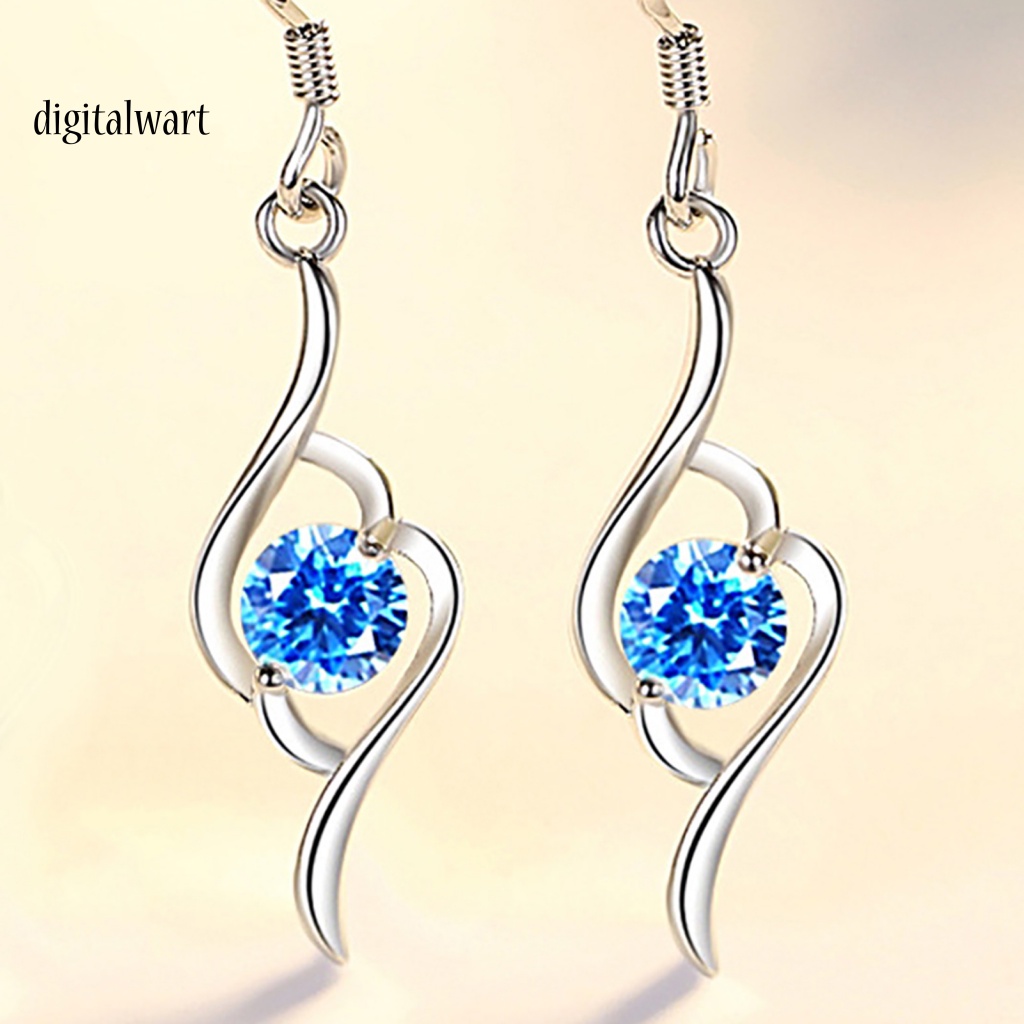 Kỹ Thuật Số| 1 Đôi Bông Tai Đính Đá Lấp Lánh Chất Lượng Cao Dành Cho Nữ