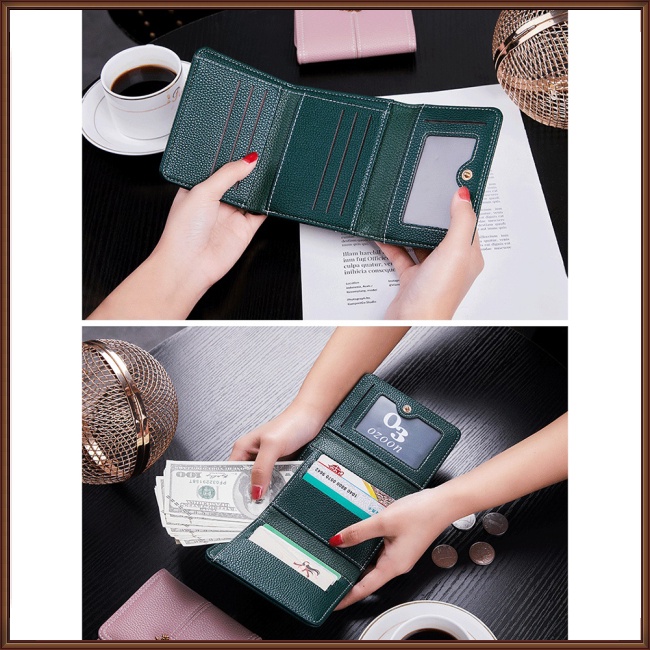 Ví Da Pu Mini Đa Năng Thời Trang Dễ Thương Cho Nữ Giá Đỡ