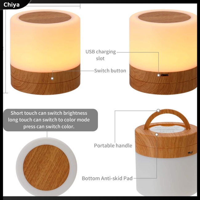 Đèn Ngủ Rgb Có Điều Khiển Từ Xa Nhiều Màu Sắc Dành Cho Trẻ Em