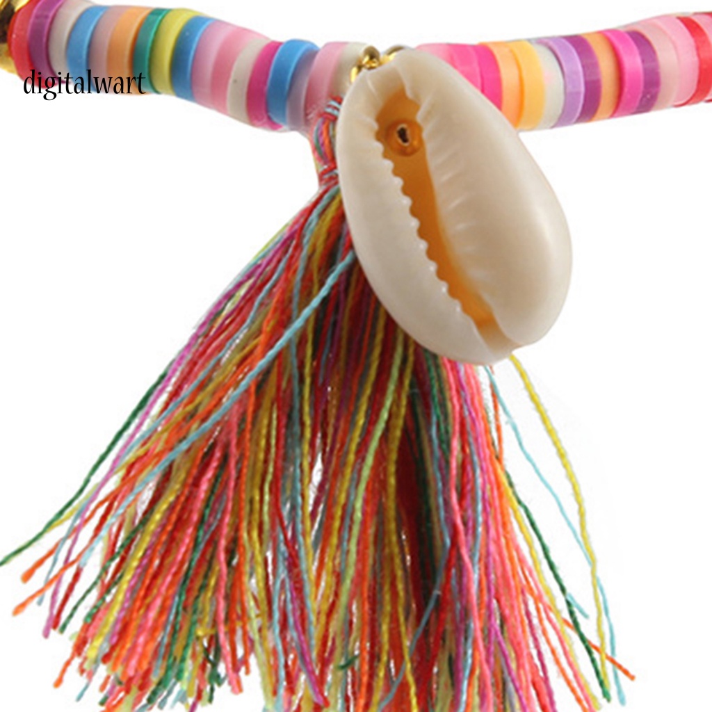 Kỹ Thuật Số| Vòng Đeo Tay Hạt Vỏ Sò Nhiều Màu Co Giãn Dành Cho Nữ