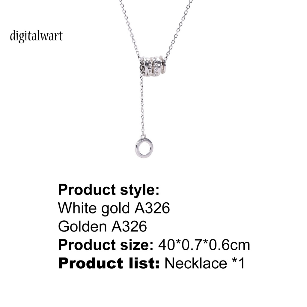 Kỹ Thuật Số| Vòng cổ Mạ Bạc Hình Trụ Thân Thiện Với Làn Da