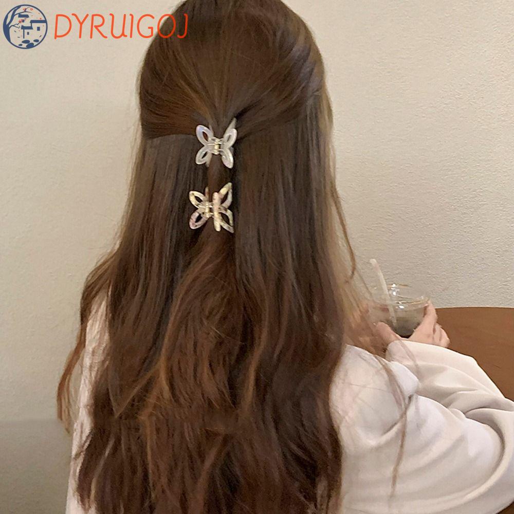 Kẹp Tóc Đuôi Ngựa Họa Tiết Hình Học Rỗng Axit Acetic Ngọt Ngào Sáng Tạo Cho Nữ DYRUIDOJ