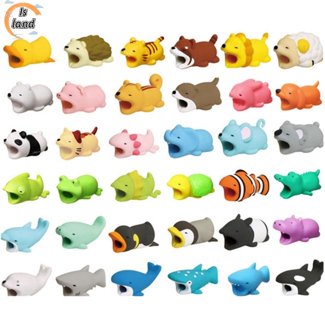 Vỏ Bọc Bảo Vệ Dây Cáp Sạc Hình Động Vật Dễ Thương