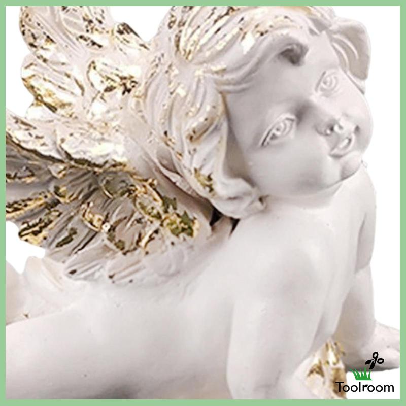 Mô Hình Thiên Thần Bằng Nhựa Resin Thủ Công Trang Trí Phòng Khách / Phòng Ngủ / Sân Vườn