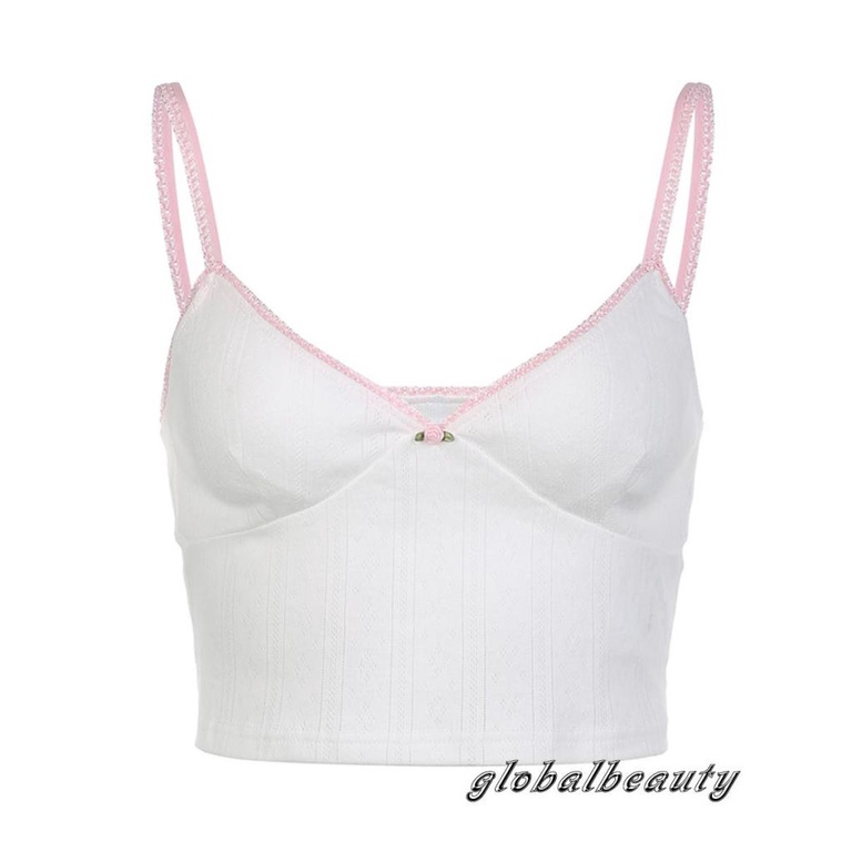 Áo Hai Dây Cổ Chữ V Mỏng Họa Tiết Hoa Thời Trang Mùa Hè Cho Nữ