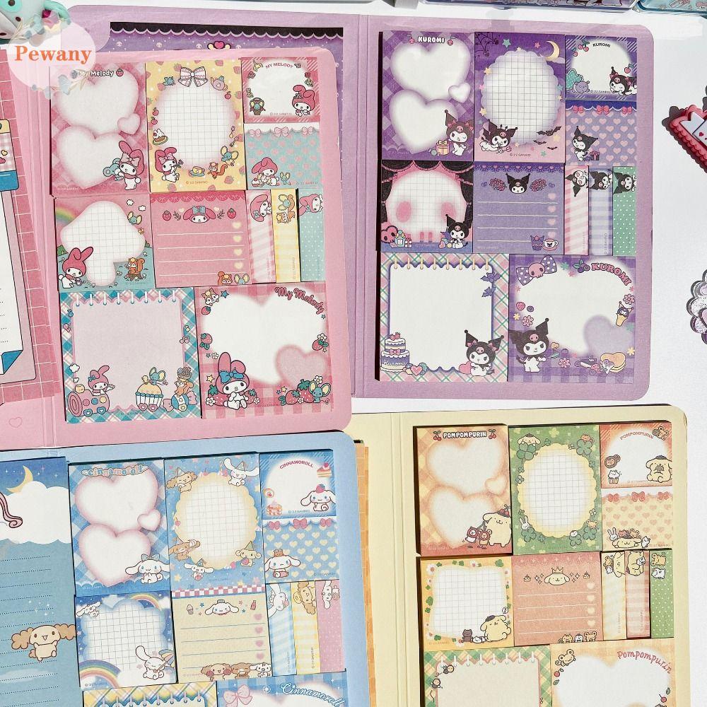 Nhãn Dán Ghi Chú Đánh Dấu Trang Sách Hình Mèo Kuromi Dễ Thương