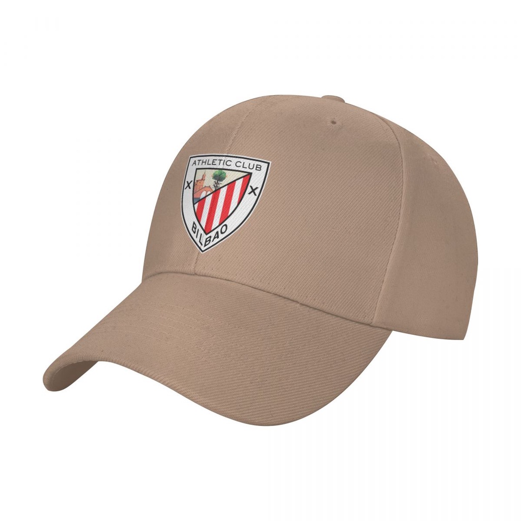 Athletic Bilbao logo Màu Trơn Cong Vành Mũ Mũ Bóng Chày Cong Vành Mũ Nam Nữ Cùng Phong Cách Thể Thao