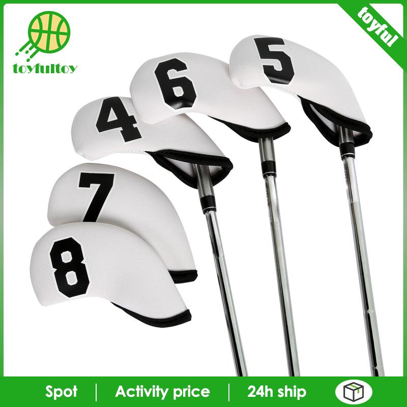 Set 10 Vỏ Bọc Đầu Gậy Đánh Golf Bằng PU Chống Nước