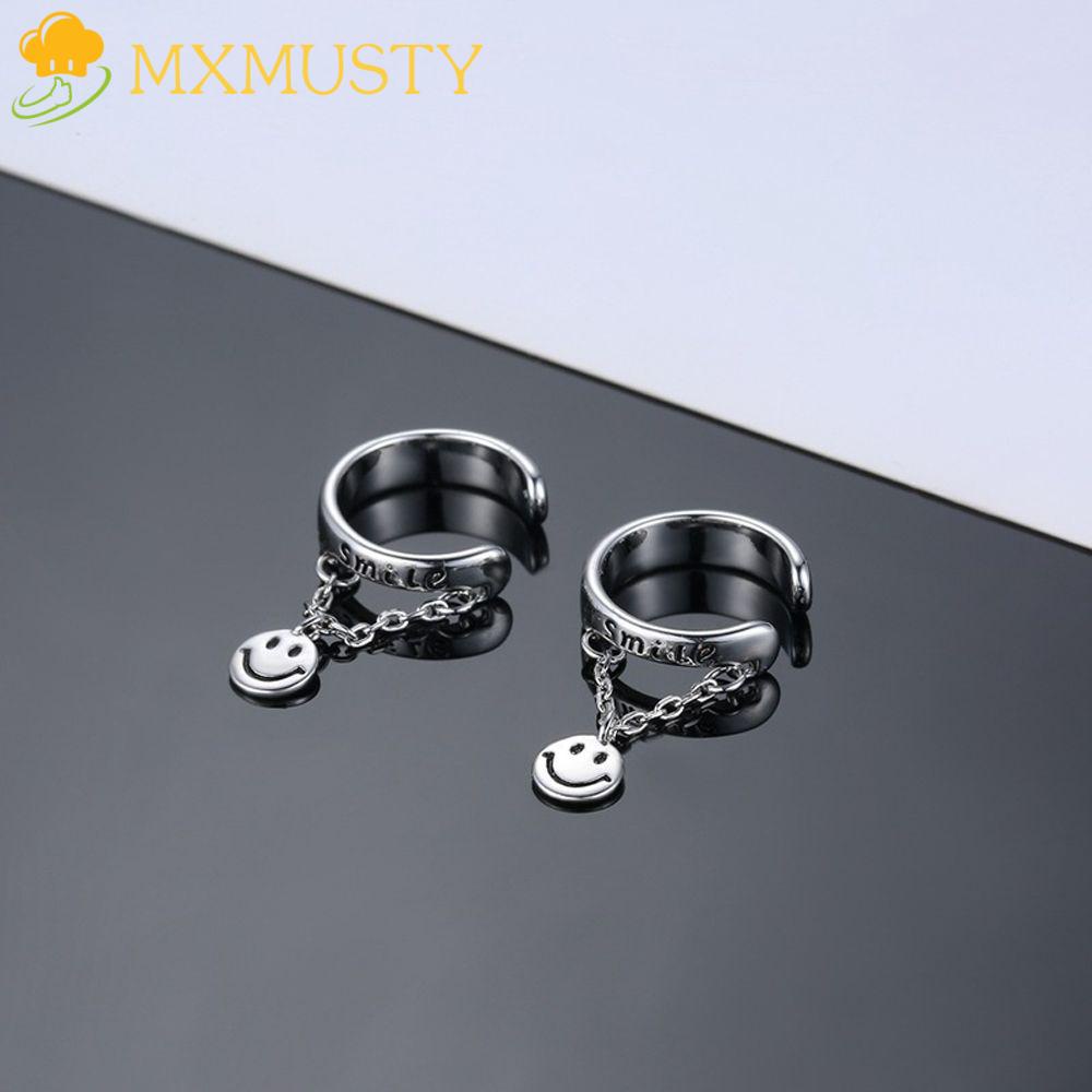 Bông Tai Kẹp Hình Mặt Cười Phong Cách Retro Thời Trang Dành Cho Nam Nữ