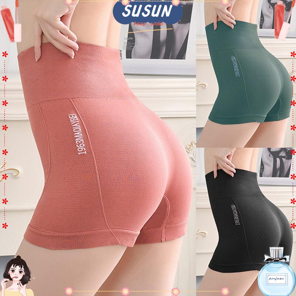 Susun Quần Ngắn Ôm Sát Tập Thể Dục Yoga Chạy Bộ Co Giãn Đường Kẻ Mật Ong Đào Cho Nữ